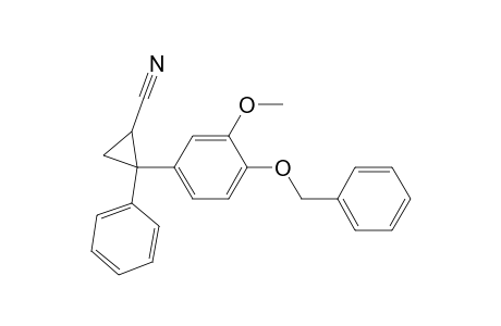 (E/Z)-2-[3-methoxy-4-(phenylmethoxy)phenyl]-2-phenylcyclopropanecarbonitrile