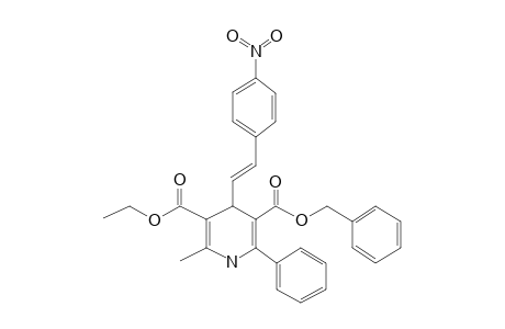 1,4-Dihydropyridine, 3-carbenzyloxy-5-carbethoxy-6-methyl-2-phenyl-4-2-(p-nitrostyrenyl)-