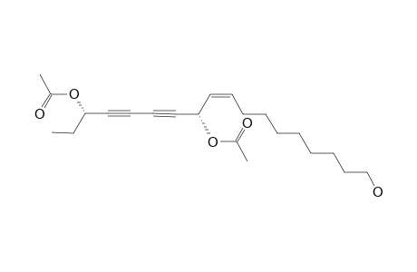 (3S,8S,Z)-18-HYDROXYOCTADECA-9-EN-4,6-DIYNE-3,8-DIYL-DIACETATE