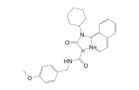 1-(Cyclohexyl)-2-oxo-3-(4-methoxybenzylcarbamoyl)-2,3-dihydro-1H-imidazo[2,1-a]isoquinolin-4-ium-3-ide