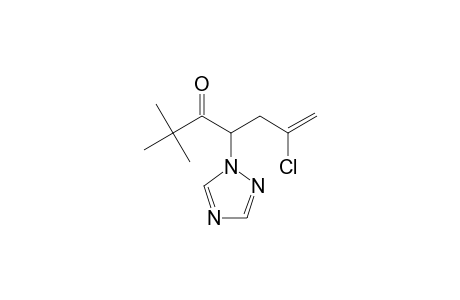 6-Hepten-3-one, 6-chloro-2,2-dimethyl-4-(1H-1,2,4-triazol-1-yl)-, (+/-)-
