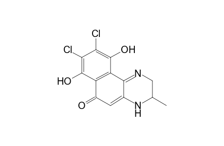 3-Methyl-8,9-dichloro-7,10-dihydroxy-2,3-dihydrobenzo[f]quinoxaline-6-one