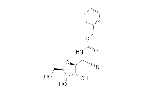 (phenylmethyl) N-[cyano-[(2S,3R,4S,5R)-5-(hydroxymethyl)-3,4-bis(oxidanyl)oxolan-2-yl]methyl]carbamate