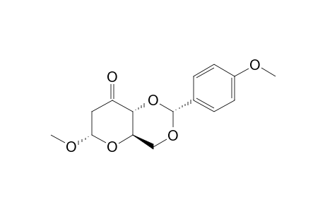 methyl 2-deoxy-4,6-O-(4-methoxybenzylidene)-a-D-erythro-hexosid-3-ulose