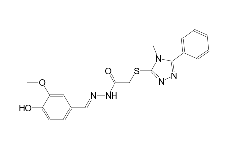N'-[(E)-(4-hydroxy-3-methoxyphenyl)methylidene]-2-[(4-methyl-5-phenyl-4H-1,2,4-triazol-3-yl)sulfanyl]acetohydrazide