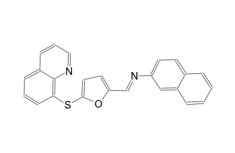 2-naphthalenamine, N-[(E)-[5-(8-quinolinylthio)-2-furanyl]methylidene]-