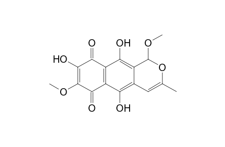5,8,10-Trihydroxy-3-methyl-1,7-dimethoxy-1H-naphtho[2,3-c]pyran-6,9-dione