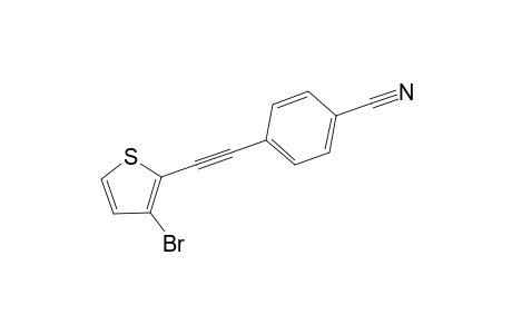 4-((3-Bromothiophen-2-yl)ethynyl)benzonitrile