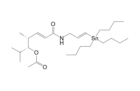 (2E,4R,5R)-5-Acetoxy-[(E)-N-(tributylstannylprop-2-enyl)]-4,6-dimethylhept-2-enamide