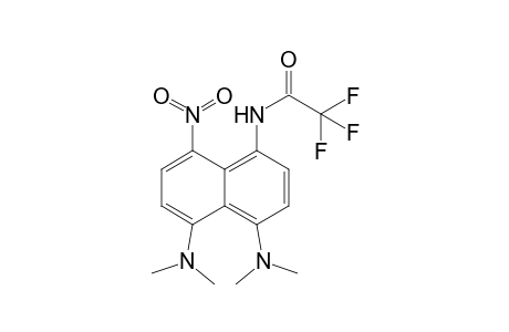 4,5-Bis(dimethylamino)-8-nitro-1-trifluoracetamidonaphthalene