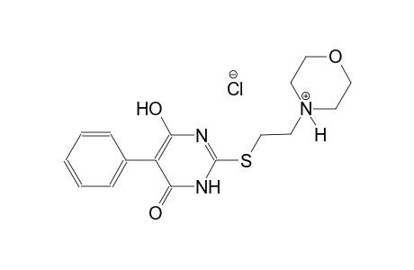 morpholinium, 4-[2-[(1,6-dihydro-4-hydroxy-6-oxo-5-phenyl-2-pyrimidinyl)thio]ethyl]-, chloride