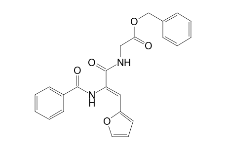 (2-Benzoylamino-3-furan-2-yl-acryloylamino)-acetic acid benzyl ester