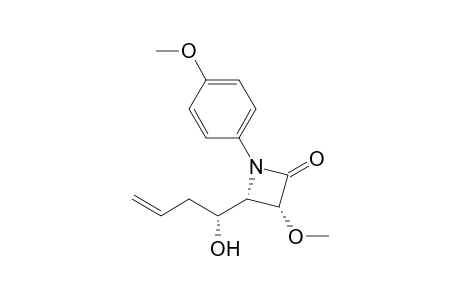 (3R,4S)-4-[(R)-1-Hydroxy-3-butenyl]-3-methoxy-1-(p-methoxyphenyl)-2-azetidinone
