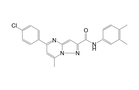 5-(4-chlorophenyl)-N-(3,4-dimethylphenyl)-7-methylpyrazolo[1,5-a]pyrimidine-2-carboxamide