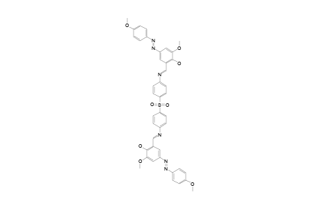 BIS-[5-(4-METHOXYPHENYLAZO)-2-HYDROXY-3-METHOXYBENZALDEHYDE]-4,4'-DIIMINOPHENYLSULFONE