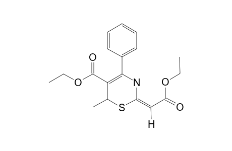 ETHYL-2-ETHOXYCARBONYLMETHYLENE-2,3-DIHYDRO-6-METHYL-4-PHENYL-6H-1,3-THIAZINE-5-CARBOXYLATE