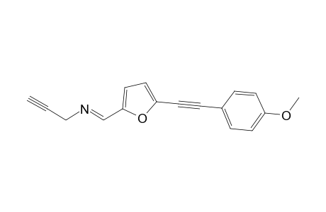 N-[(E)-{5-[(4-Methoxyphenyl)ethynyl]-2-furyl}methylene]prop-2-yn-1-amine
