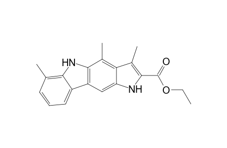 1,8,10-trimethyl-3,9-dihydropyrrolo[3,2-b]carbazole-2-carboxylic acid ethyl ester