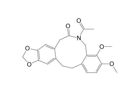 6-Acetyl-5,8,14,15-tetrahydro-3,4-dimethoxy-benzo[e][1,3]dioxolo[4,5-k][3]benzazecine-7(6H)-one