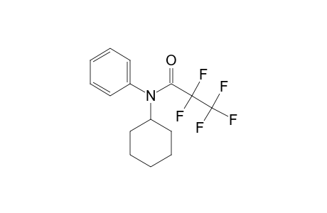 N-Cyclohexylaniline, N-pentafluoropropionyl-