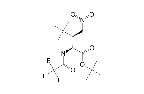 ANTI-2-(TRIFLUORACETYL)-AMINO-4,4-DIMETHYL-3-NITROMETHYLPENTANOIC-ACID-TERT.-BUTYLESTER