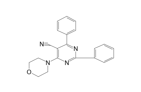 2,4-DIPHENYL-6-MORPHOLINO-5-PYRIMIDINECARBONITRILE