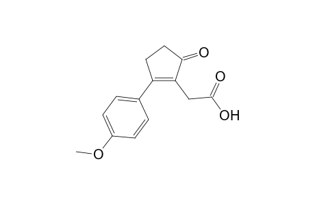 2-[2-(4-methoxyphenyl)-5-oxidanylidene-cyclopenten-1-yl]ethanoic acid