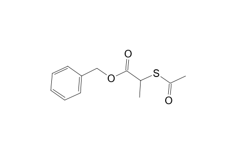 Propionic acid, 2-mercapto-, benzyl ester, acetate