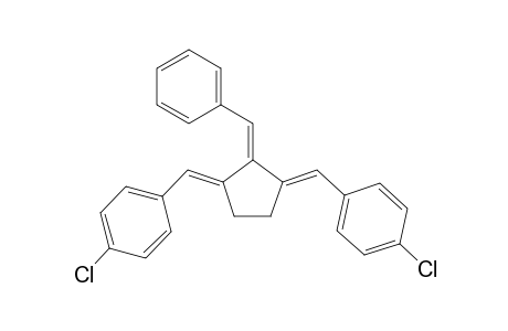 1,3-bis[(E)-(4-chlorophenyl)methylene]-2-(phenylmethylene)cyclopentane