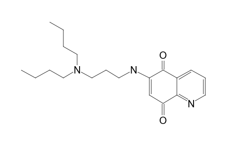 5,8-Quinolinedione, 6-((3-(dibutylamino)propyl)amino)-