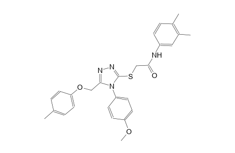 N-(3,4-dimethylphenyl)-2-({4-(4-methoxyphenyl)-5-[(4-methylphenoxy)methyl]-4H-1,2,4-triazol-3-yl}sulfanyl)acetamide