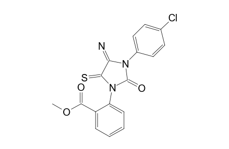 METHYL-2-[4-IMINO-2-OXO-3-(4-CHLOROPHENYL)-5-THIOXO-IMIDAZOLIDIN-1-YL]-BENZOATE