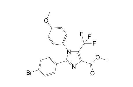 Methyl 2-(4-bromophenyl)-1-(4-methoxyphenyl)-5-(trifluoromethyl)-1H-imidazole-4-carboxylate