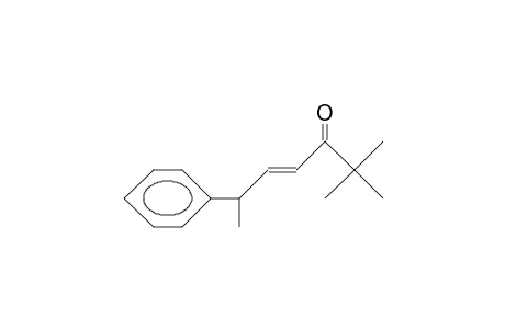 (E)-(6RS)-2,2-Dimethyl-6-phenyl-hept-4-en-3-one