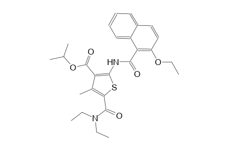 isopropyl 5-[(diethylamino)carbonyl]-2-[(2-ethoxy-1-naphthoyl)amino]-4-methyl-3-thiophenecarboxylate