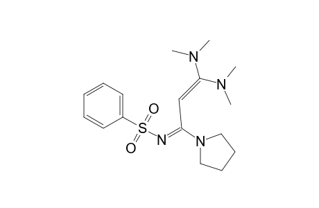 Pyrrolidine, 1-[3,3-bis(dimethylamino)-1-[(phenylsulfonyl)imino]-2-propenyl]-