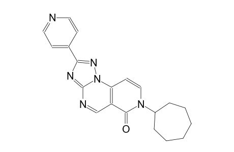 pyrido[3,4-e][1,2,4]triazolo[1,5-a]pyrimidin-6(7H)-one, 7-cycloheptyl-2-(4-pyridinyl)-