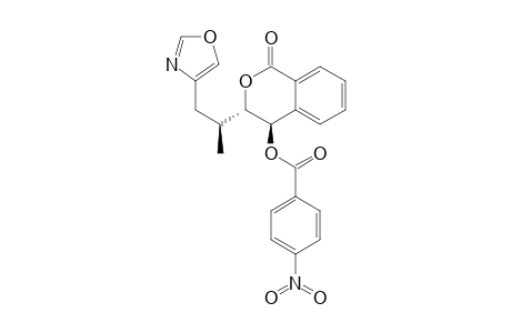 (+-)-(3S,4R)-3-((S)-1-(Oxazol-4-yl)propan-2-yl)-1-oxoisochroman-4-yl 4-nitrobenzoate
