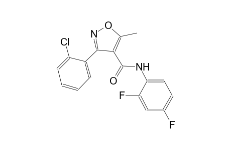3-(2-chlorophenyl)-N-(2,4-difluorophenyl)-5-methyl-4-isoxazolecarboxamide