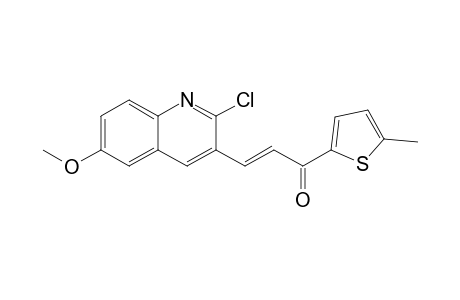(2E)-3-(2-Chloro-6-methoxyquinolin-3-yl)-1-(5-methylthien-2-yl)prop-2-en-1-one