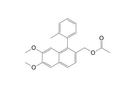 [6,7-Dimethoxy-1-(o-tolyl)naphthalene-2-yl]methyl acetate