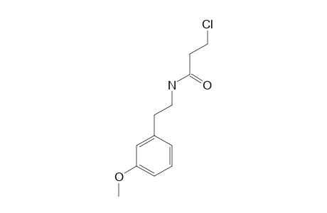 3-CHLORO-N-[2-(3-METHOXYPHENYL)-ETHYL]-PROPIONAMIDE