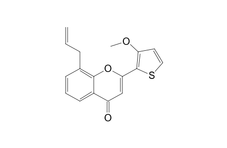 2-(3'-Methoxy-2'-thienyl)-8-allylbenzopyran-4-one