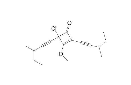 2,4-Bis(3-methyl-1-pentynyl)-4-chloro-3-methoxy-2-cyclobuten-1-one