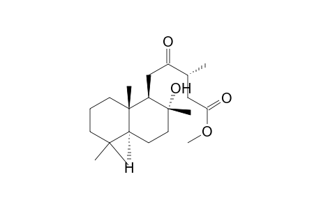 Methyl 8-hydroxy-12-oxo-labdan-15-oate