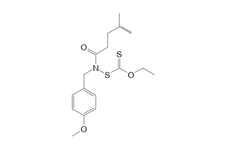 [[(4-methoxybenzyl)-(4-methylpent-4-enoyl)amino]thio]methanethioic acid O-ethyl ester
