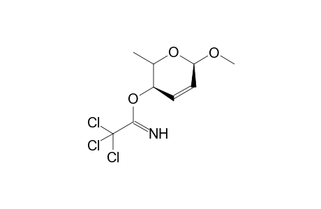 Methyl 2,3,6-trideoxy-4-O-trichloroacetimidoyl-.alpha.-DL-erythro-hex-2-enopyranoside
