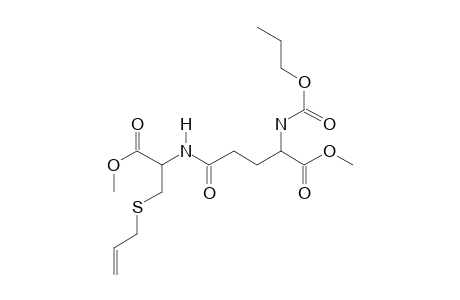 .Gamma.-glutamyl-(S)-allyl-L-cysteine, N-(N-propyloxycarbonyl)-, dimethyl ester