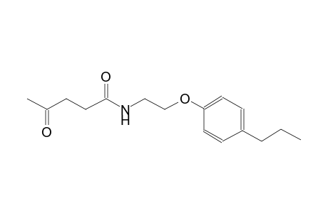 4-oxo-N-[2-(4-propylphenoxy)ethyl]pentanamide