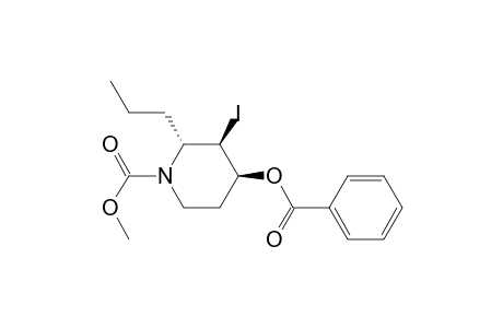 1-Piperidinecarboxylic acid, 4-(benzoyloxy)-3-iodo-2-propyl-, methyl ester, (2.alpha.,3.beta.,4.beta.)-